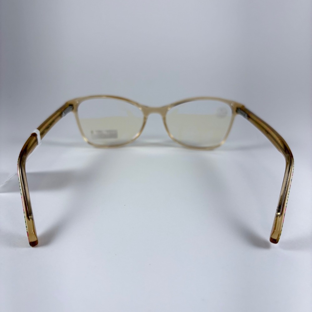 Vera Bradley Skeena Blue Light Readers +2.25 Cottage Shells Cat Eye Glasses NEW - Picture 4 of 7